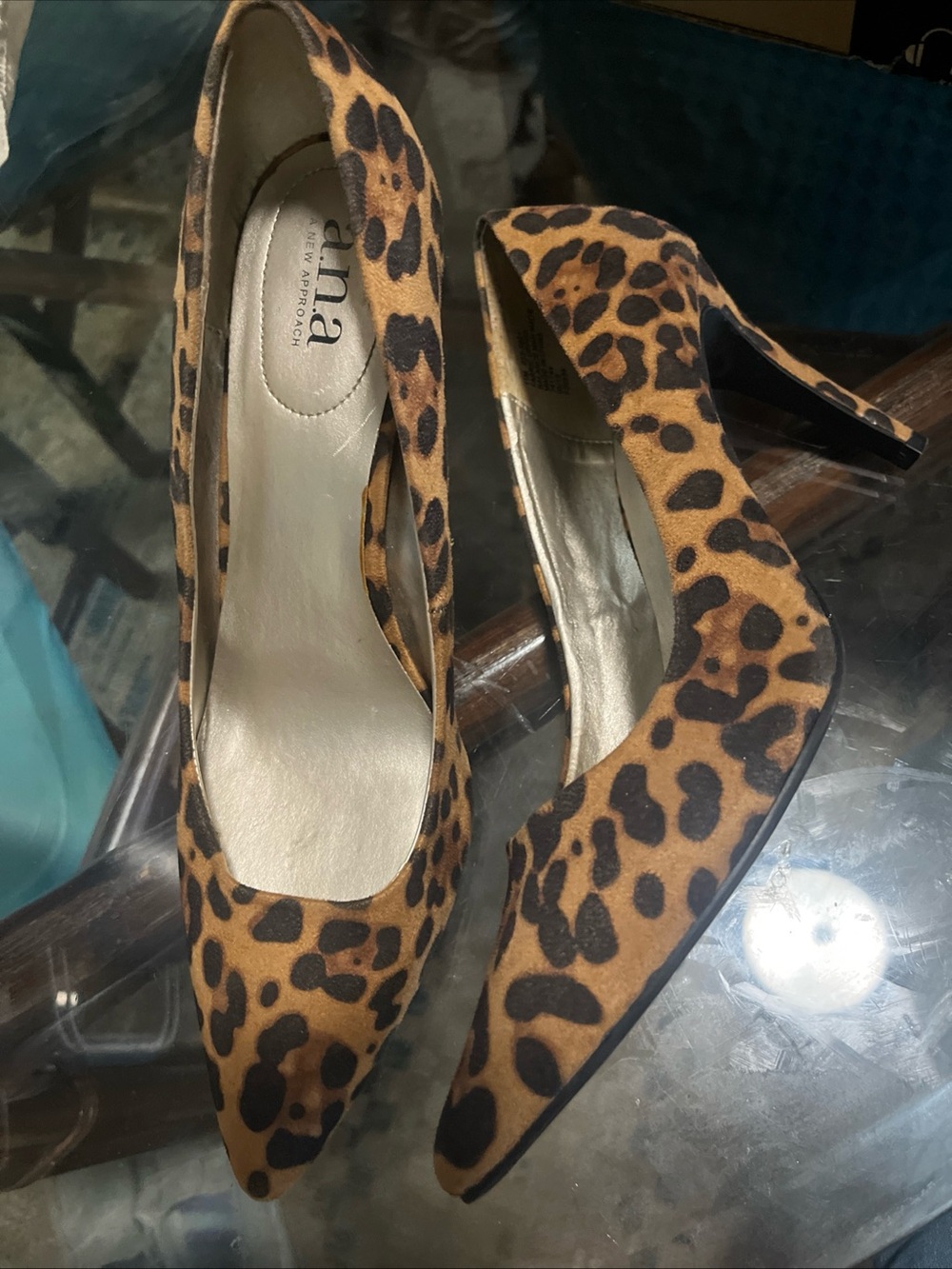 a.n.a Leopard Print Pointed-Toe Pumps - Brown & Black